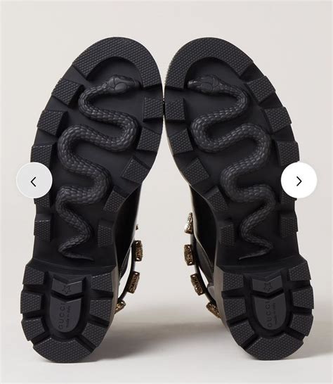 gucci white snake boots